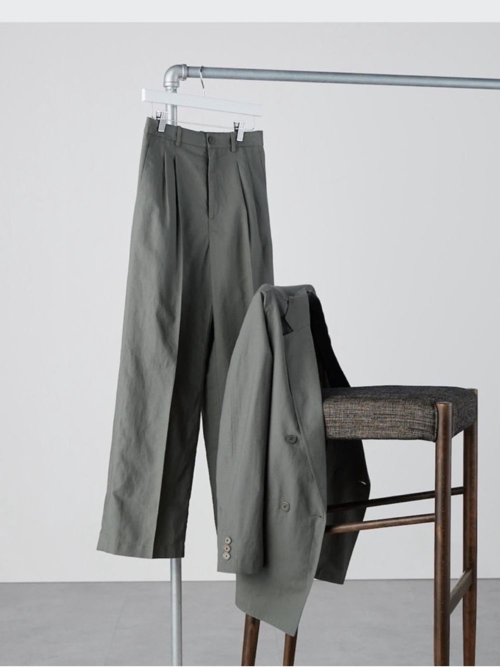 Uniqlo Women’s Wide-Leg Linen Pants XS in Olive